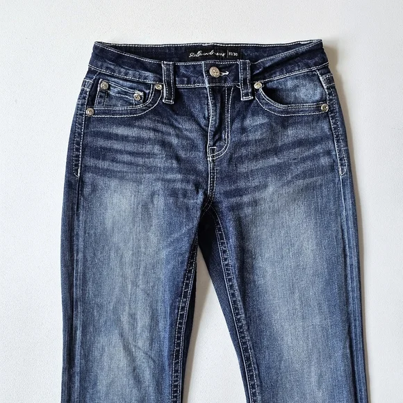 Stella in Dreams Bootcut Jeans 11/30 Mid Rise Embellished Western Y2K Bling - Picture 2 of 16